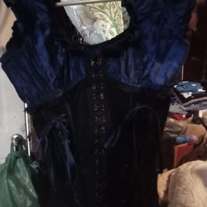 Tripp corset blue&black size Medium